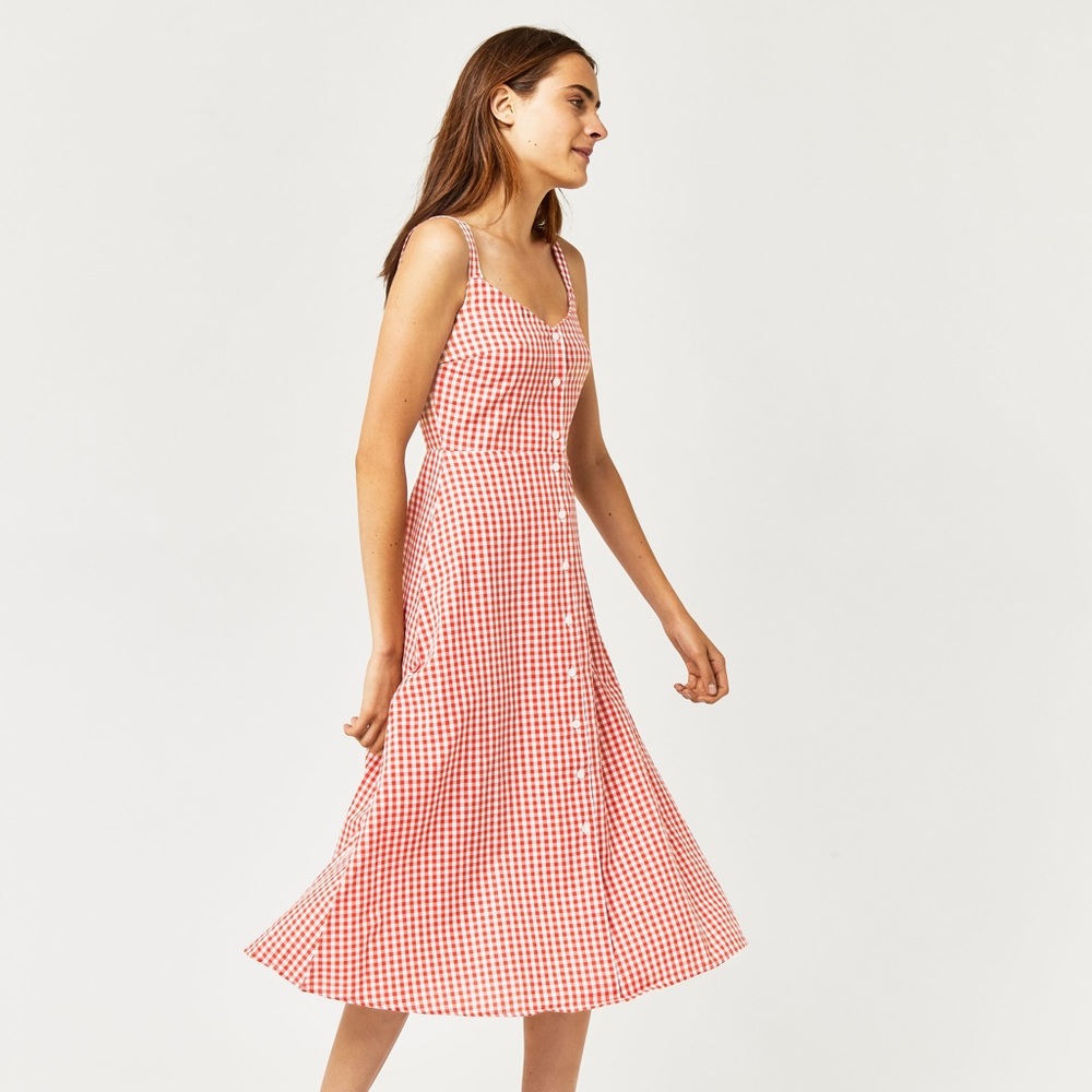 Warehouse checked gingham picnic dress